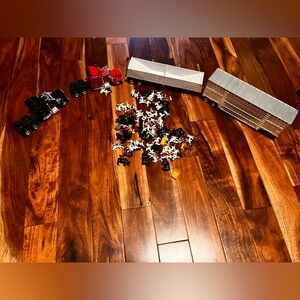 Trucking set with over 100+ small cows